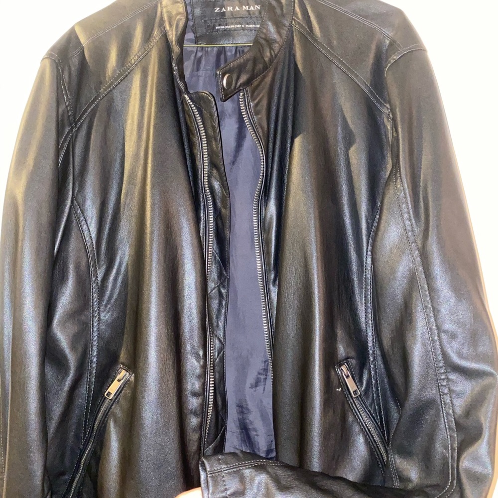 COPY - Men’s leather jacket zara